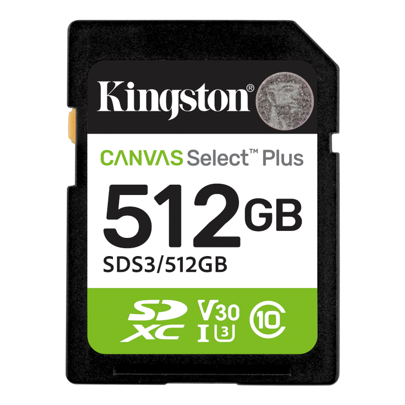 Карта пам'яті Kingston SDXC 512GB Canvas Select Plus (SDS3/512GB)